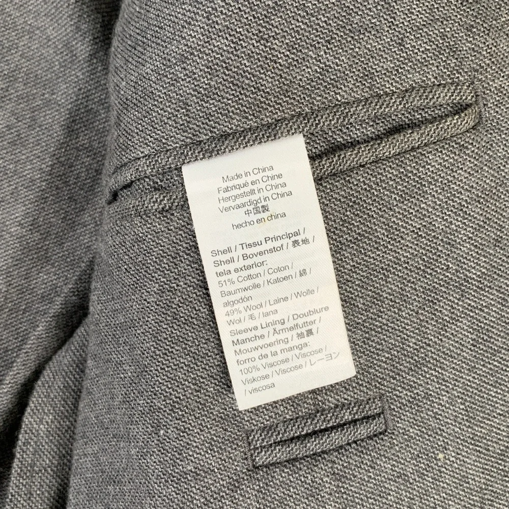 J Crew Ludlow Jacket Men 36S Slim Moon Worsted Wool Cotton Sport Coat